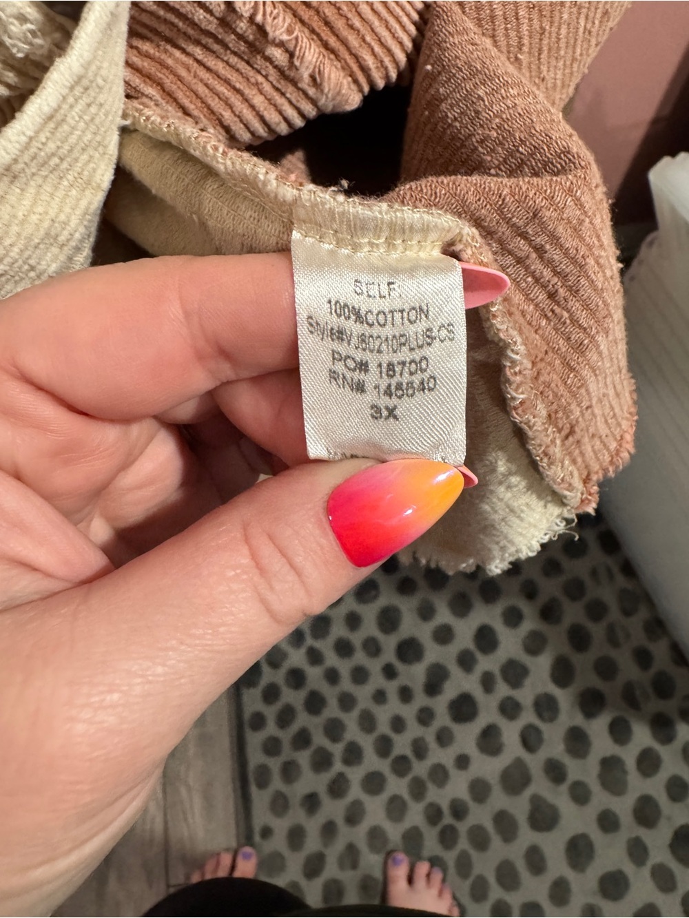 Chic Soul Two-Tone Corduroy Shacket - Picture 7 of 7